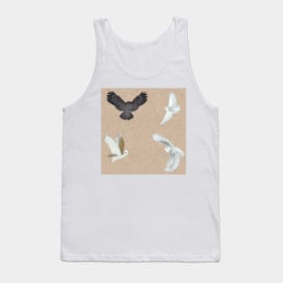 Soaring Owls Peach Tank Top